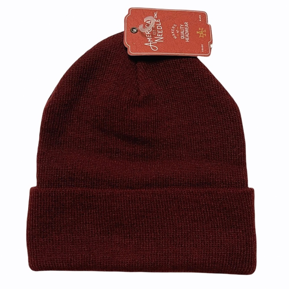 American Needle Burgundy Knit Beanie